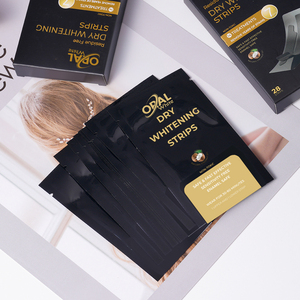 Bandes blanchissantes dentaires personnalisées à 14 traitements au charbon de bambou, séchage rapide, logo privé, pour dents sensibles - Product Image 5