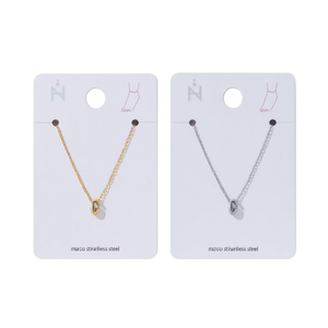 Cavigliera con Lettera G in Acciaio Inossidabile, Design Minimalista, Gioielli alla Moda per Donne - Product Image 2