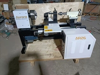 Tour à bois CNC 4 axes AR26 populaire pour la fabrication de poignées en bois, perles, bols, tasses et vases