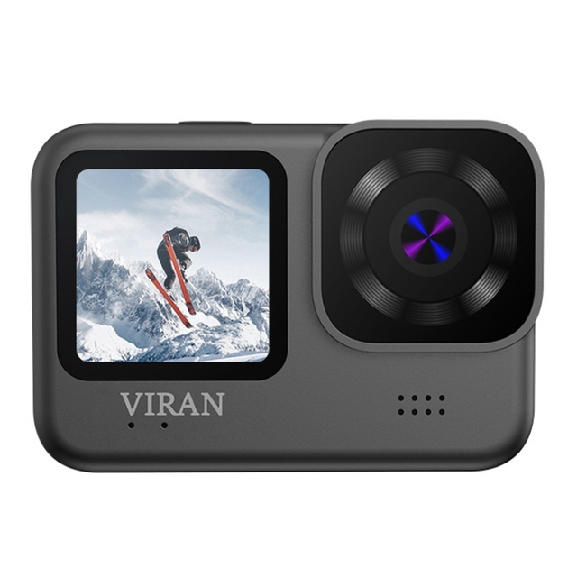 High Quality VIRAN V9 4K Sport Camera Dual Color Screen Diving Anti-Shake Action Digital Camera Outdoor Cycling Travel Recorder