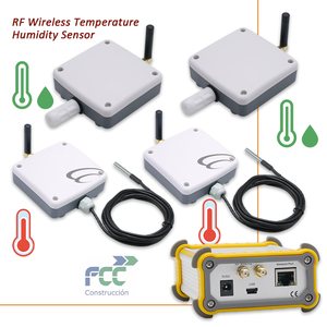 Capteur numérique intelligent d'humidité et de température en plastique étanche, transmission sans fil RF, IP65, personnalisable OEM pour la chaîne du froid - Product Image 3