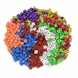 Juego de Dados Personalizados de Alta Calidad, Coloridos, Cubo D6 de Seis Caras, Esquinas Cuadradas, 5mm, Mini Dados para Juegos de Rol - Product Image 2