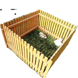 YOCAN espandibile pet coniglio in legno recinzione