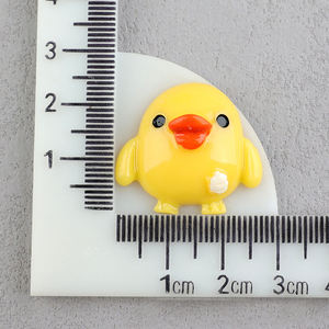 Prix de gros, vente directe d'usine, cabochons en résine à dos plat de forme de <span class=keywords><strong>canard</strong></span> <span class=keywords><strong>jaune</strong></span> artificiel pour bricolage - Product Image 5