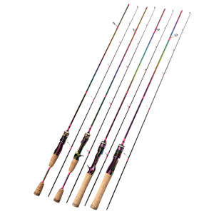 Caña de Pescar de Fibra de Carbono Sólida, Ultra Ligera, para Pesca en Agua Dulce, Ríos y Mar, con Guías SIC - Product Image 1