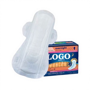 Serviettes hygiéniques premium <span class=keywords><strong>Rael</strong></span> en coton biologique, super absorbantes, respirantes, ultra-fines, avec ailettes, jetables, pour la nuit - Product Image 1