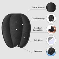 DAMEI Semelles intérieures auto-adhésives souples unisexe, coussinets de languette en feutre noir, tissu élastique imitation daim, épaisseur 0,65 cm