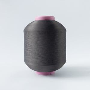 Fil de polyester teint à âme filée et à anneaux, recouvert de spandex, haute performance et économique, 2075 3075, pour tricot et tissage - Product Image 1