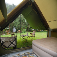 Tente de toit gonflable monocouche de 6,3 m² pour camping extérieur quatre saisons, auvent imperméable et pare-soleil