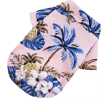 Chemise Hawaïenne Luau pour Animaux de Compagnie – Motif Ananas en Polyester, Imprimé Vibrant – Tenue Personnalisée pour Chien et Chat, Idéale Plage, Vacances, Station Balnéaire, Vêtement d'Été