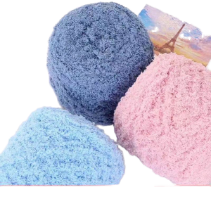 Toalla de lana Coral, hilo de bufanda, hilo grueso para bebés, niños, hilo de bebé, medio terciopelo, hilo tejido a mano, venta al por mayor - Product Image 1