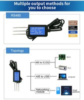 Détecteur de sol RS485 Capteur de sol NPK pH Arduino Atech IP68 Capteur de sol NPK haute précision