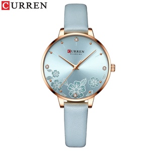 Wholesale curren 9081 3atm Water Resistant Woman Quartz <b>Watches</b> Genuine Leather Strap Ladies Wrist <b>Watch</b> - Product Image 5