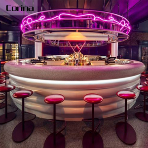 <span class=keywords><strong>Corina</strong></span> Éclairé Par LED de Réception En Pierre Artificielle Bar Réception - Product Image 2