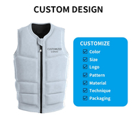 Personnalisé Professionnel Natation Surf Wakeboard Sports Nautiques Gilet de Sauvetage Néoprène Impact Gilet de Sauvetage
