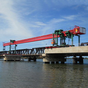 Moteur d'engrenage de grue de lancement de poutres en béton préfabriqué pour le lancement de poutres de ponts et de tunnels, capacité de levage de 100t à 900t, télécommande - Product Image 6