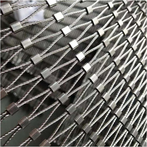 <span class=keywords><strong>Filet</strong></span> de sécurité protecteur à armure toile de <span class=keywords><strong>cage</strong></span> en acier anti-chute à haute altitude avec câble métallique à boucle fixe pour application de maille de gabion - Product Image 6