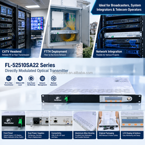 Transmetteur optique à modulation interne CATV 1U Rack 1550nm 10dBm, transmetteur laser DFB RF vers fibre optique pour FTTH et télévision par câble - Product Image 6