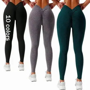 NEW Leopard V Vaist Push Up Yoga Leggings Women Gym Fitness Sports Wear Seamless Workout Tights Running yoga Pants LOGO OEM