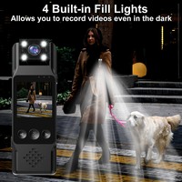 Mini caméra HD CMOS 1080P avec détection de mouvement, enregistreur vidéo numérique 1,3 pouce pour vision nocturne avec lumière d'appoint, mini caméra extérieure SQ11