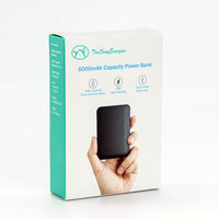 Boîte d'emballage jetable pliable pour câble de données, en carton blanc kraft, avec fenêtre à crochet et double déchirure, pour téléphone portable numérique