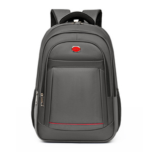 Men's <b>Backpack</b> <b>Large</b> Capacity 20L Business Travel Laptop Bag Solid Color Black Gray Blue Soft Handle Interior Zipper Pocket - Product Image 1