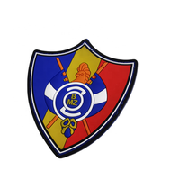 Patch en PVC souple personnalisé, accessoire de vêtement en caoutchouc, patch logo rond personnalisable avec votre propre design, badges en relief, vente en gros