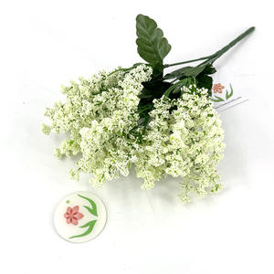 Bouquet de <span class=keywords><strong>fleurs</strong></span> <span class=keywords><strong>artificielles</strong></span> réalistes en tissu imperméable à 5 tiges, petit buisson <span class=keywords><strong>pour</strong></span> arrangements funéraires et commémoratifs dans les cimetières - Product Image 3