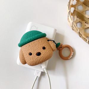 Housse de protection pour écouteurs en silicone souple Teddy Dog pour accessoires de casque Airpods avec maintien pratique de l'anneau - Product Image 5