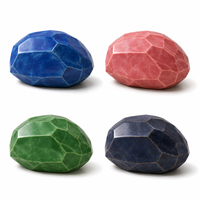 Urna de Cremación para Mascotas de Porcelana con Corte de Diamante Único, Recipiente de Cerámica Brillante para Cenizas de Cachorros y Gatitos, Ataúd Conmemorativo de Lujo