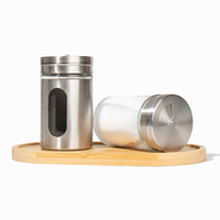 Cuisine à domicile 70ml broyeur portable outil à main épices sel poivre conteneurs épices shaker bouteille en verre