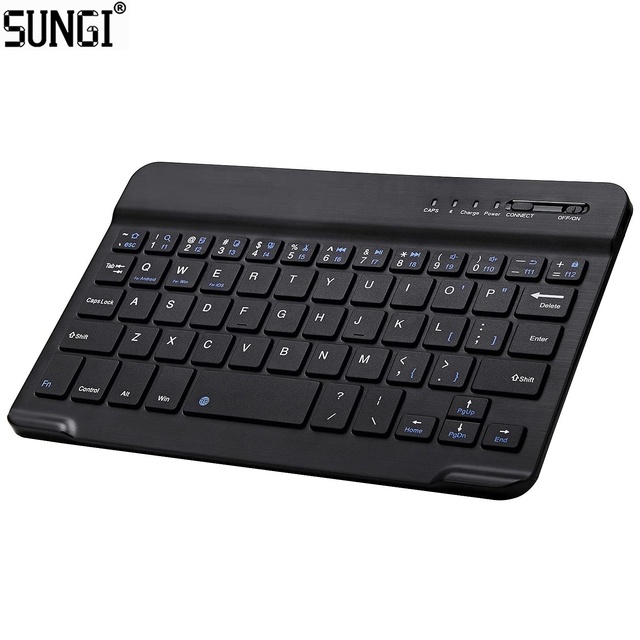 Cheapest Price Wireless Rechargeable Bluetooths Tablet Keyboard Portable 7 Inch for iPhone iPad Android Windows IOS