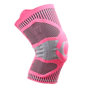 Genouillère de compression sportive en nylon tricoté 3D élastique, nouveau design personnalisé, avec coussinets en silicone - Product Image 5