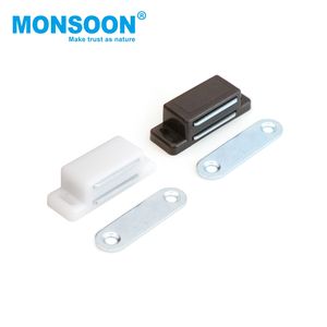 Cierres magnéticos de plástico y hierro para puertas ocultas de armarios de cocina, cierres individuales para cajones de muebles. - Product Image 3