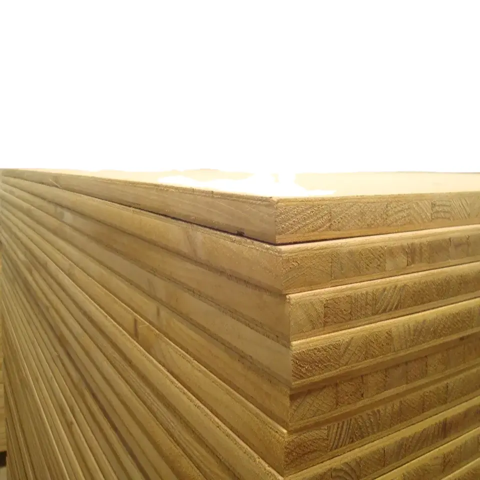 Vente en gros du meilleur panneau de bois de qualité meubles et décoration/panneau de blocs de bois de l'usine chinoise