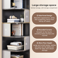 Étagère d'angle de rangement pour salon moderne, étagère à livres en bois blanc d'angle