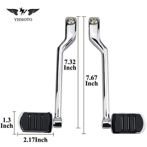 Levier de changement de vitesse YHMOTO pour Harley FL Softails Touring Trike 1986-2022, pédale chromée - Product Image 6