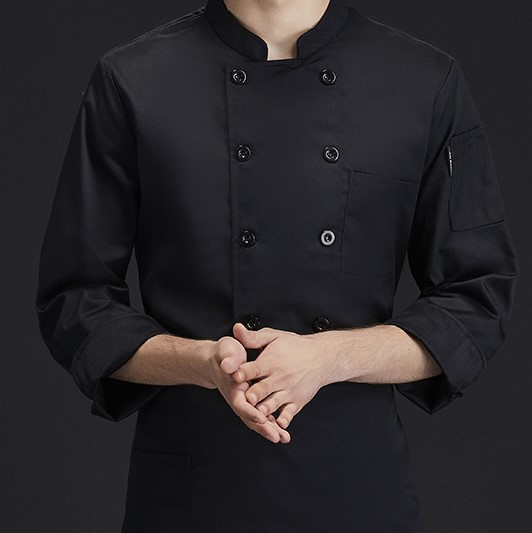 Горячая Распродажа, высокое качество, индивидуальный логотип, большой размер, унисекс, шеф-повар, пальто с вышивкой логотипа, печать, столовая ткань, низкий минимальный заказ