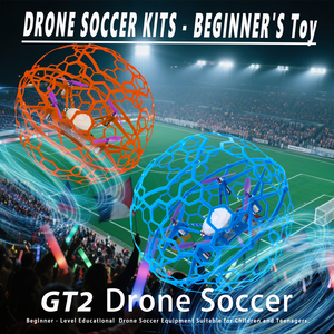 Orange GT2 Quadcopter Flying Ball Drone Kit Drone anti-collision pour débutants pour jeunes joueurs de football Télécommande - Product Image 3