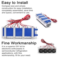288W /144W thermoélectrique Peltier réfrigération refroidisseur 12VDC 30A semi-conducteur système de refroidissement kit de bricolage pour ventilateur de climatisation