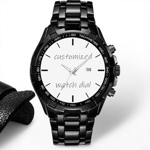 Lịch Đồng hồ đeo tay xu hướng thời trang Hỗ trợ tùy chỉnh * Tối thiểu một mảnh * Mặt số lớn nam dây đeo bằng thép đồng hồ thạch anh Nam - Product Image 4