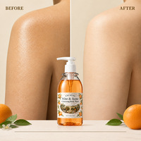Gel Douche Apaisant Nettoyant Anti-Acné et Anti-Mites à l'Extrait de Kaki, Marque Privée OEM, Vente en Gros 250ml