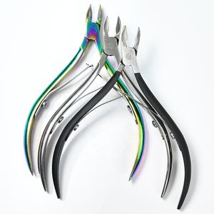 Gunting Kutikula Kuku Stainless Steel, Penjepit Manikur, Pemotong Penghilang Kulit Mati, Penjepit Pedikur, Tang Bentuk Paruh Elang - Product Image 1