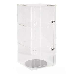 Supports d'affichage en acrylique transparent, armoire en acrylique avec 2 étagères, protégez vos produits - Product Image 1