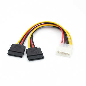 SATA Power Adapter Cable 4 Pin To 2 SATA Connectors For Hard Drive Optical Drive Power Supply <b>Accessories</b> - Product Image 1
