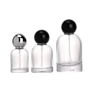 High Quality Round 30ml 50ml 100ml Perfume <b>Bottle</b> <b>Pump</b> Sprayer Luxury Parfum <b>Bottle</b> with Cap - Product Image 1