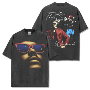 T-Shirt Oversize Vintage di Alta Qualità in 100% Cotone Pesante 250GSM Taglia USA / Più Design / Più Colori / Supporto per Design Personalizzato - Product Image 1