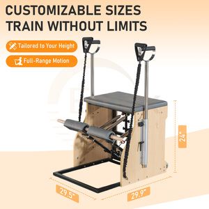 Kits de Pilates certifiés CE, Reformers, Chaise Wunda, Structure en bois, Équipement de mise en forme corporelle, Chaise de Pilates, <span class=keywords><strong>Yoga</strong></span>, Vente directe usine - Product Image 6