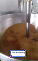 Cuiseur à riz industriel à induction en acier inoxydable 304 Chauffage au gaz pour les usines de transformation de légumes d'assaisonnement avec moteur