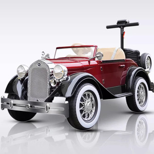 Voiture électrique rétro pour enfants, 4 roues, télécommande, jouet en plastique, design classique, pour les enfants de 2 à 4 ans - Product Image 5